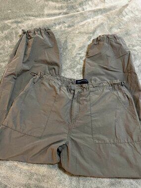 Aeropostale womens olive green utitlity cord joggers oversized Medium/Large
